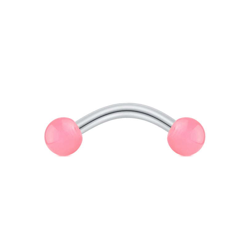 Pink Ball Rook Earring