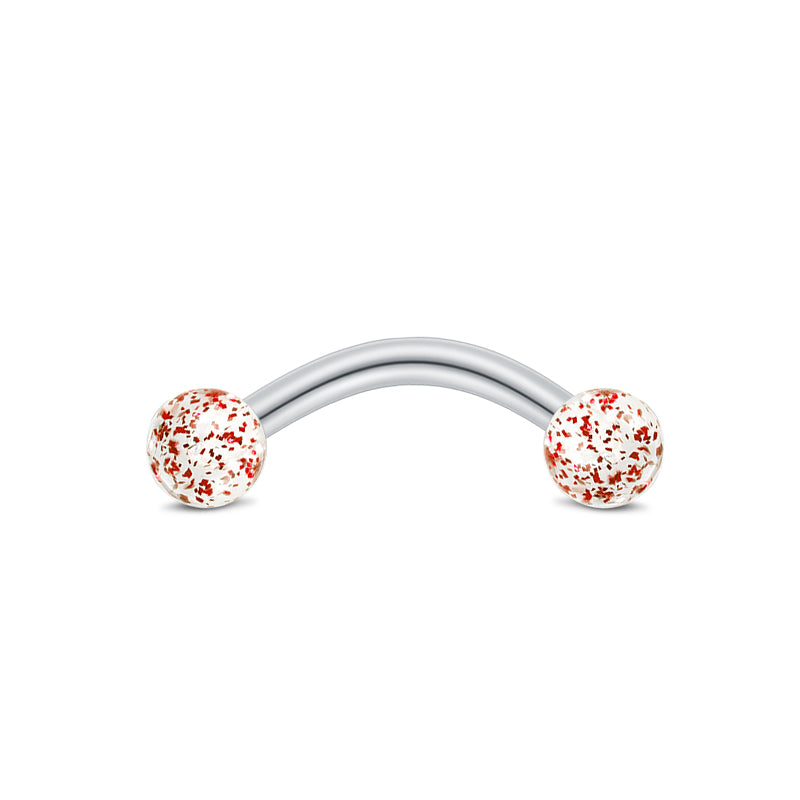 Red Ball 8MM Rook Earring