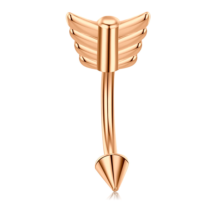 Rose Gold 8MM Rook Earring