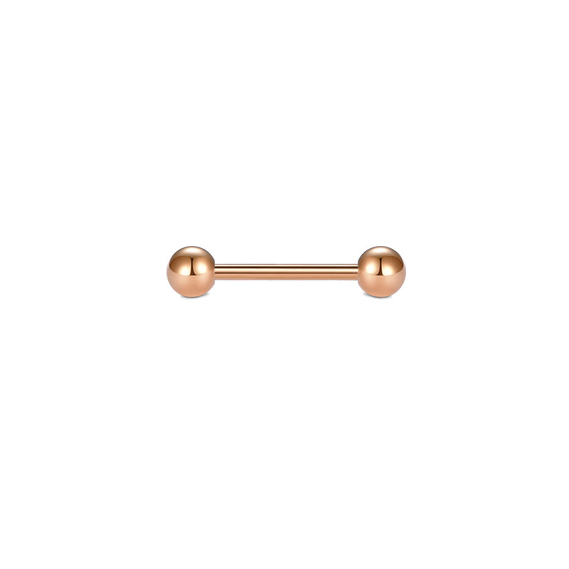 Rosegold 25mm Nipple Tongue Ring
