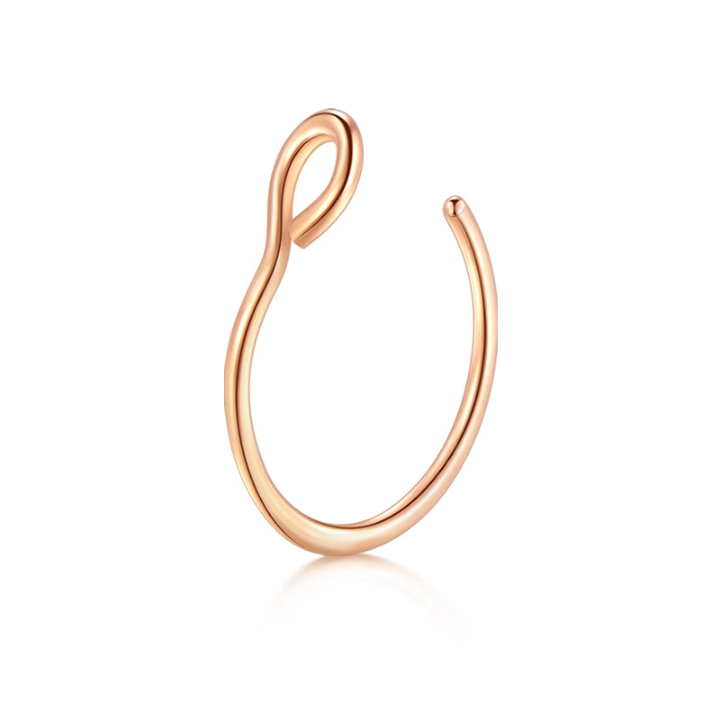 Small Circle Fake Nose Ring Hoop