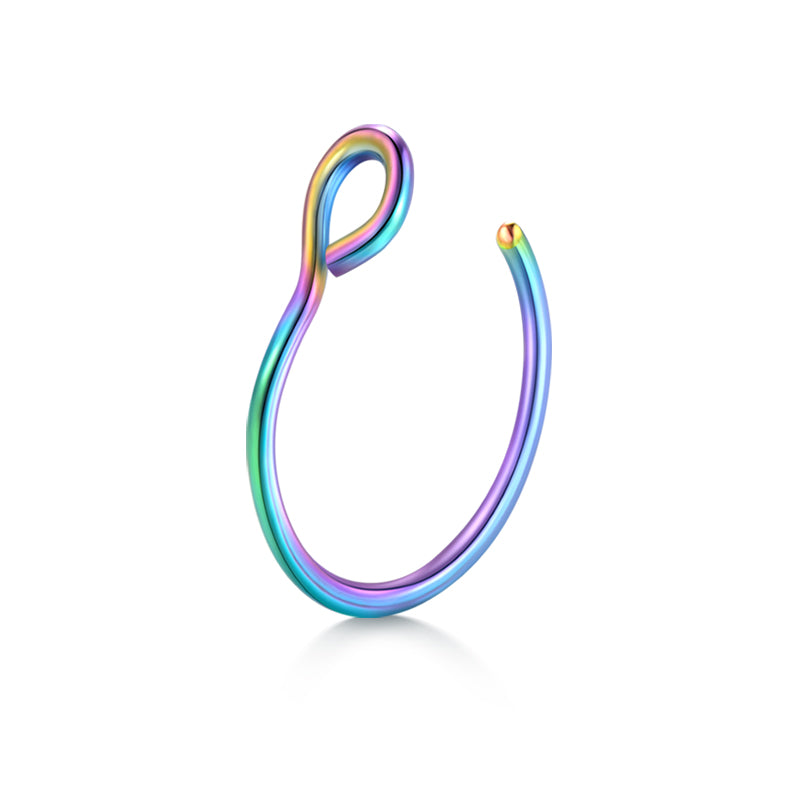 Small Circle Fake Nose Ring Hoop
