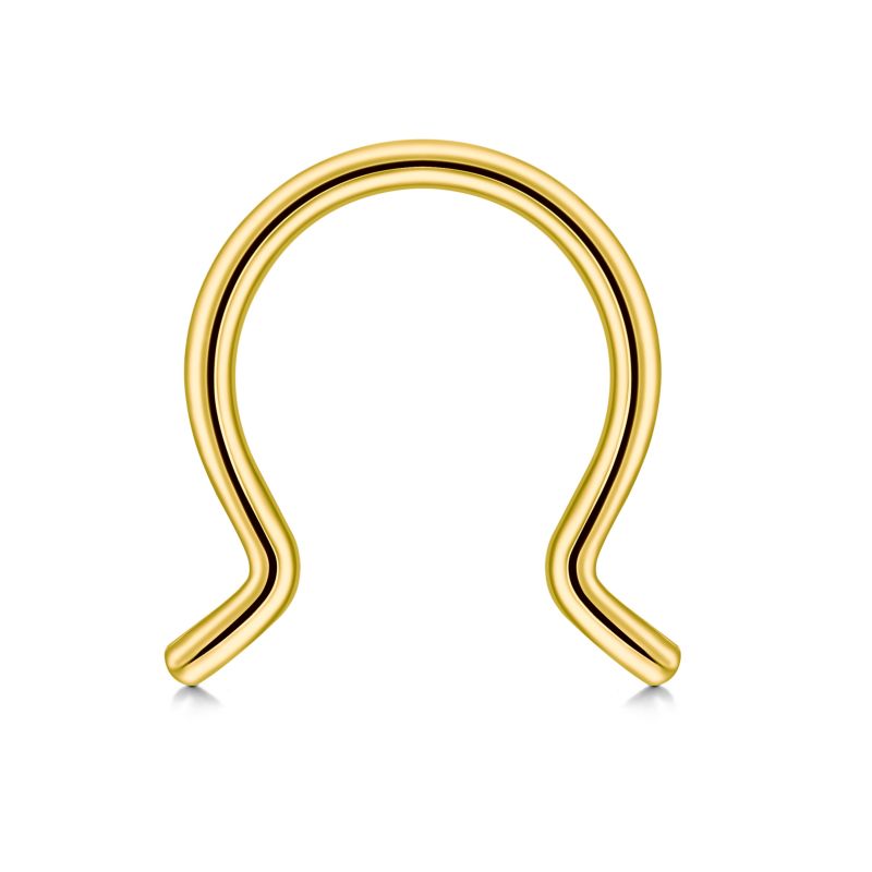 16G 8MM Septum Ring Nose Ring Piercing Fake Jewelry