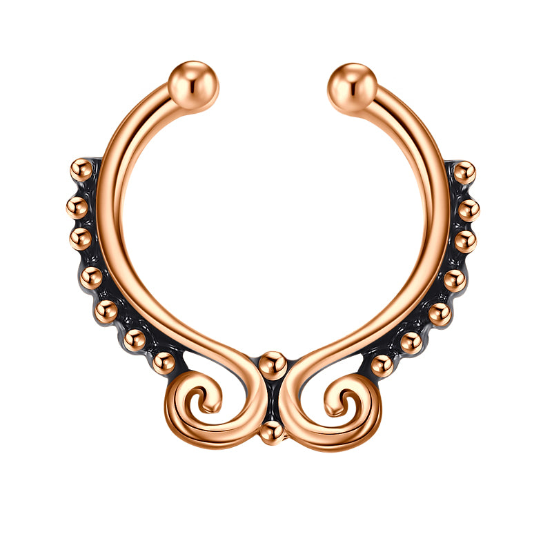 Spell Fake Nose Ring Hoop