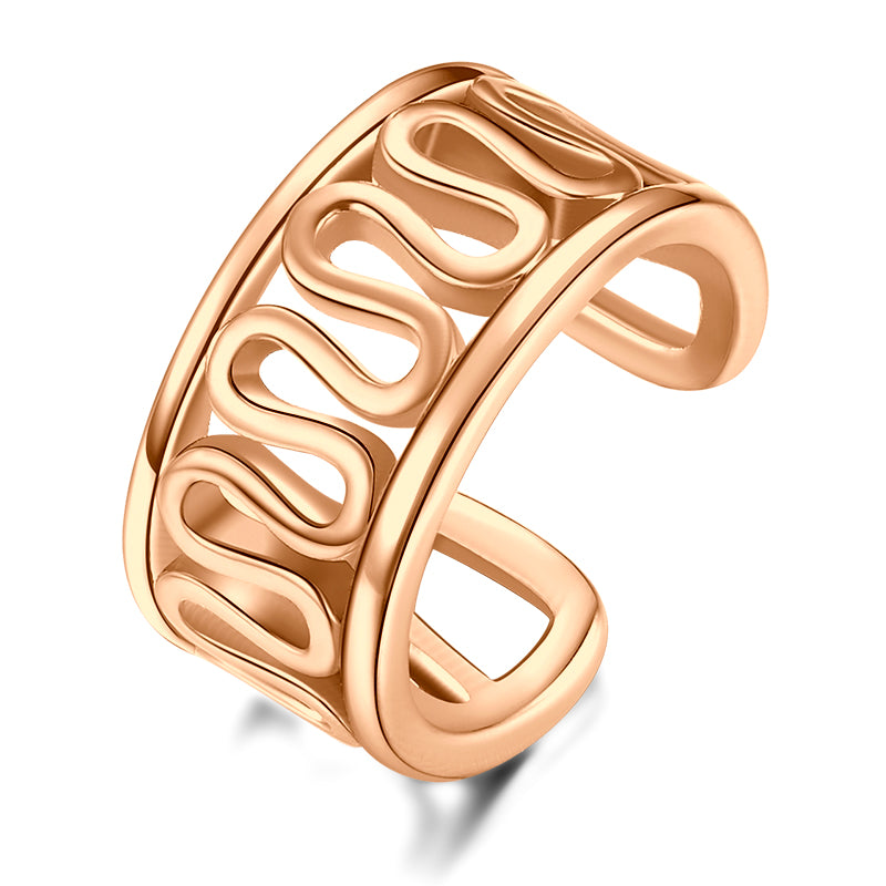 Rose Gold Hollow pattern ear clip