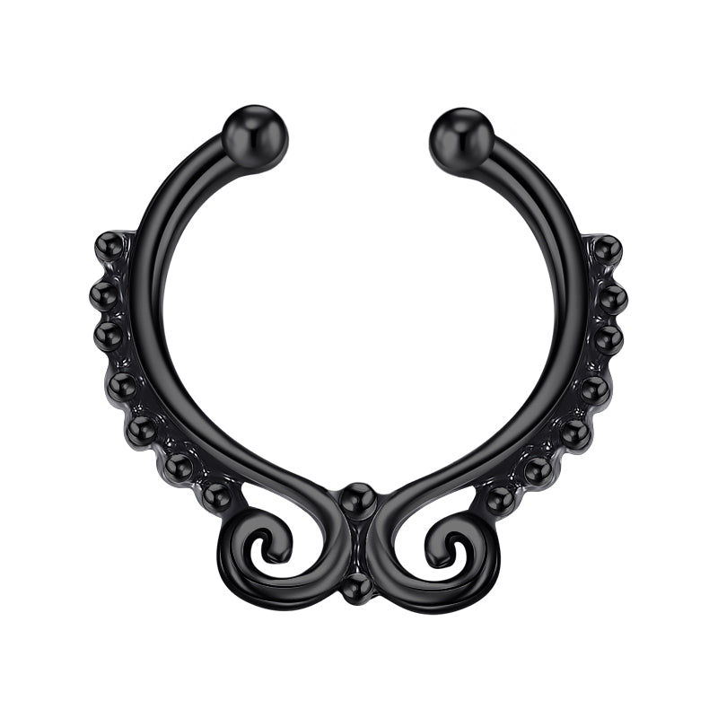 Spell Fake Nose Ring Hoop
