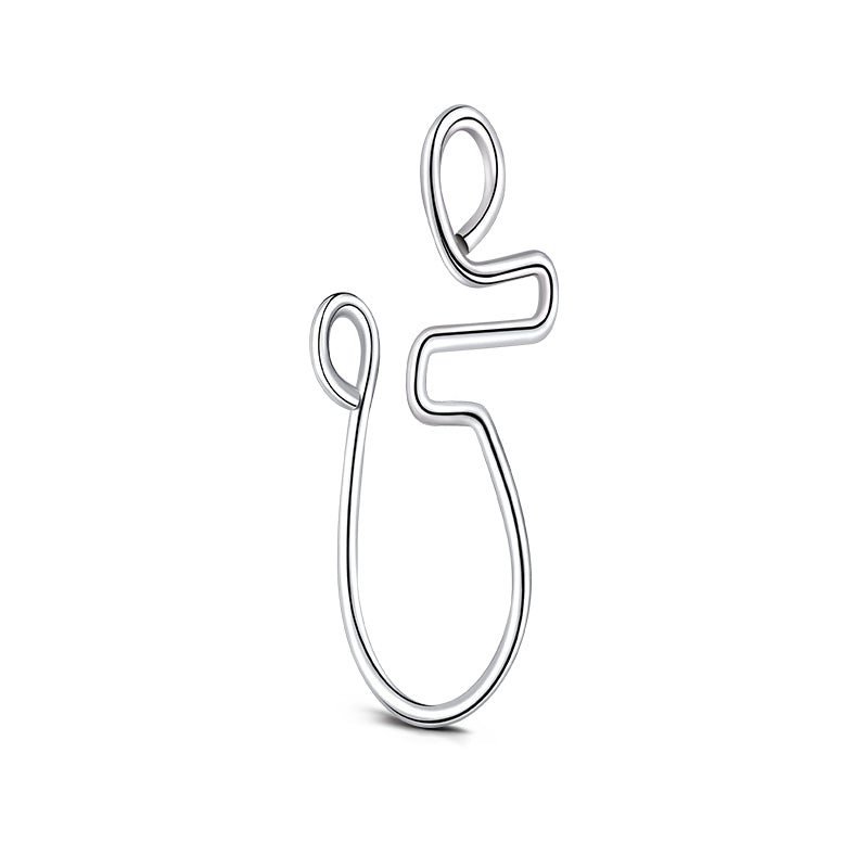 Special Shaped Small Circle Fake Nose Ring Cuffs