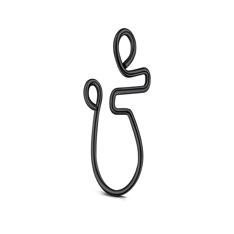 Special Shaped Small Circle Fake Nose Ring Cuffs