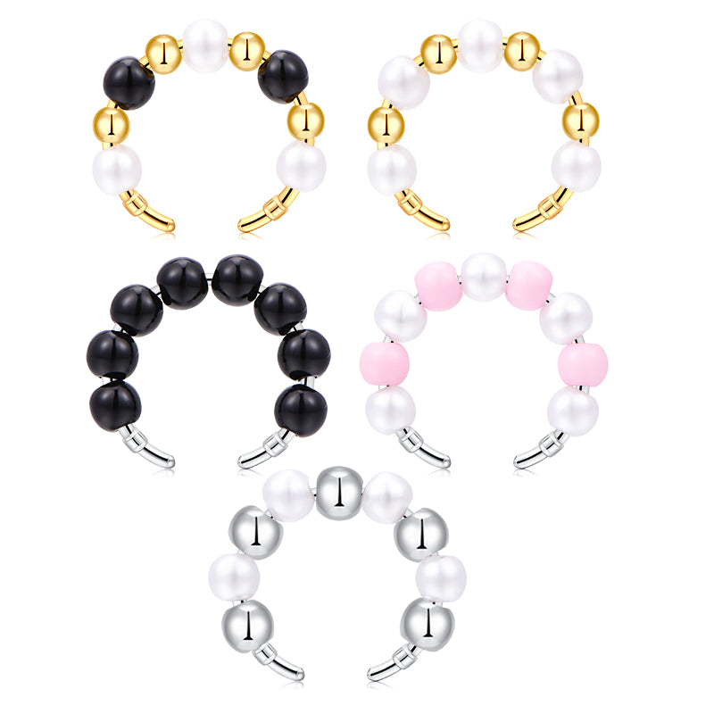 Multicolor Bead winding rod ear clip