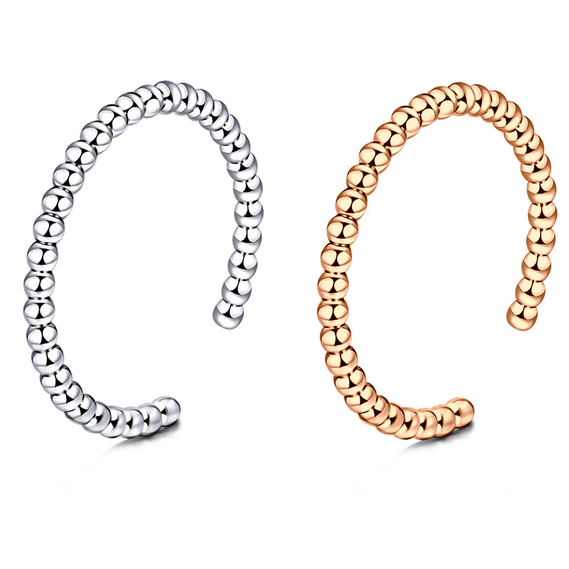 Toe Ring With A Circle Of Beads