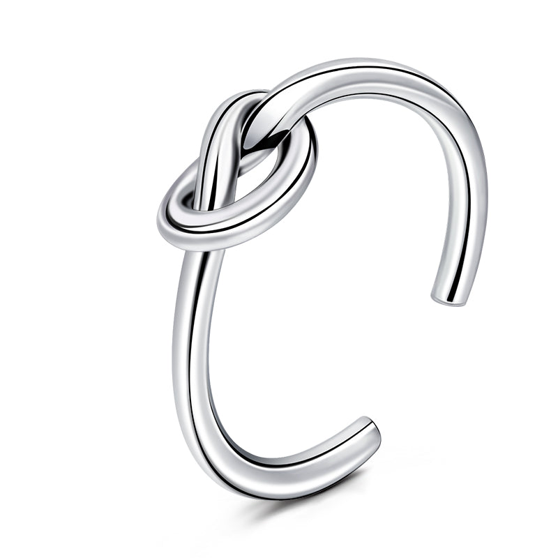 Silver Knotted foot ring