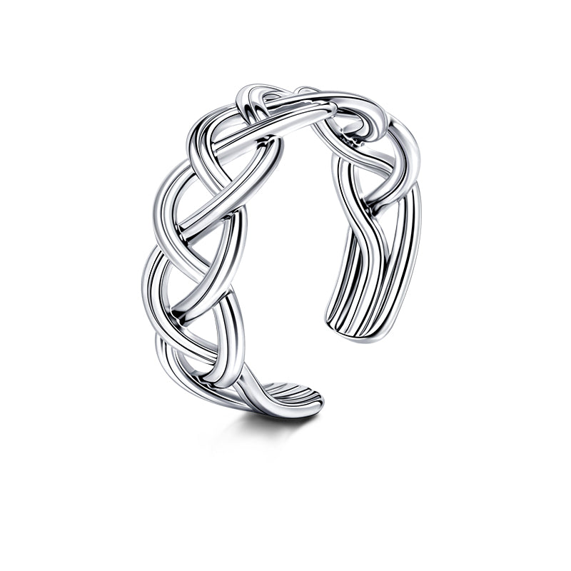 Silver Cross Wide Toe Ring