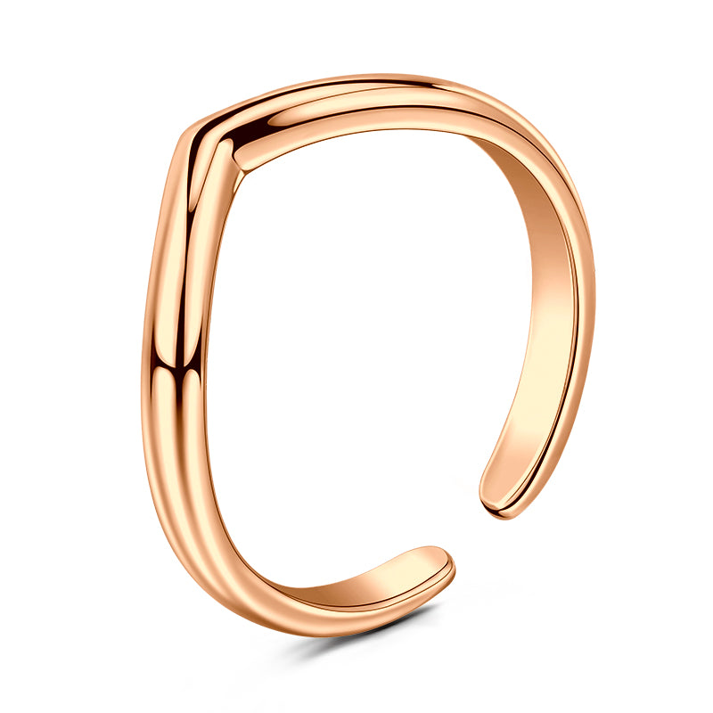 Rose Gold Pointed toe ring