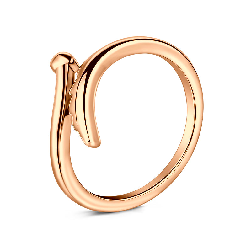 Rose Gold Single-wing toe ring