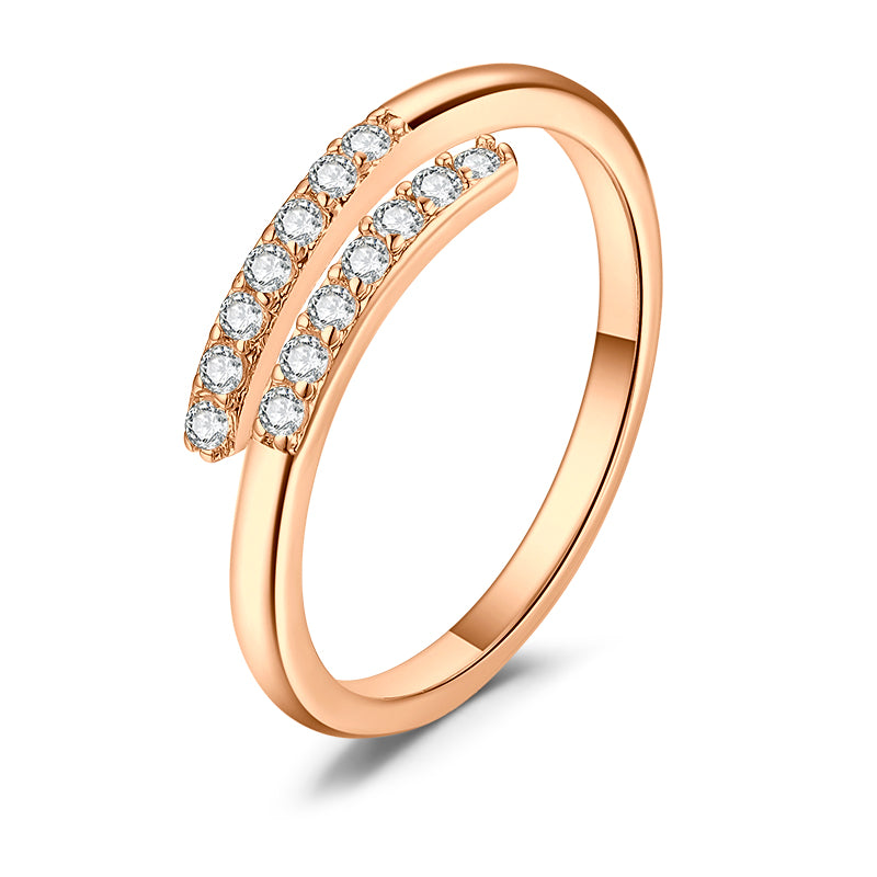 Rose Gold Parallel toe ring