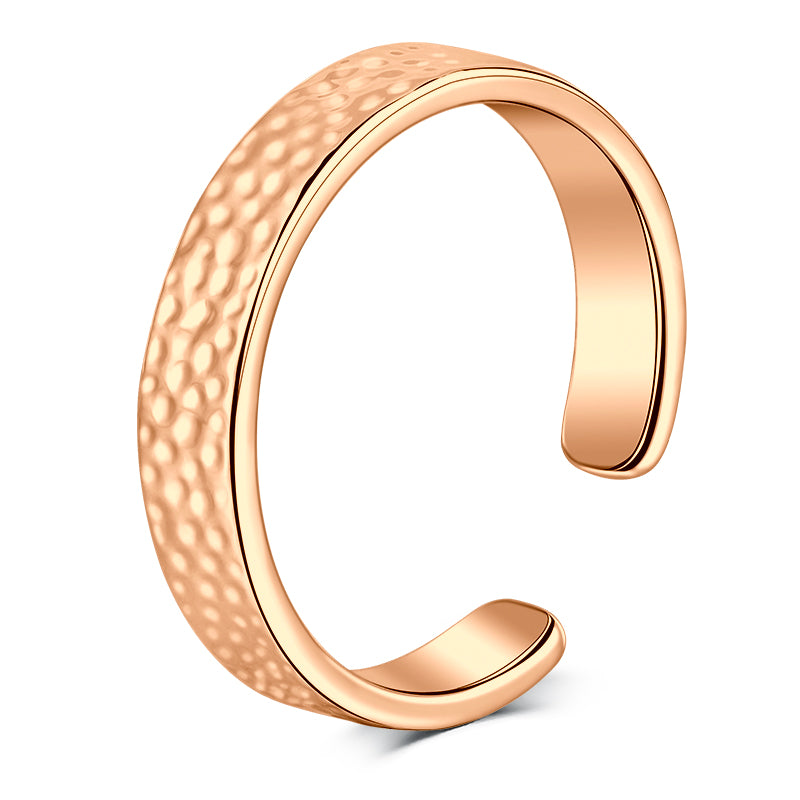 Rose Gold burr toe ring