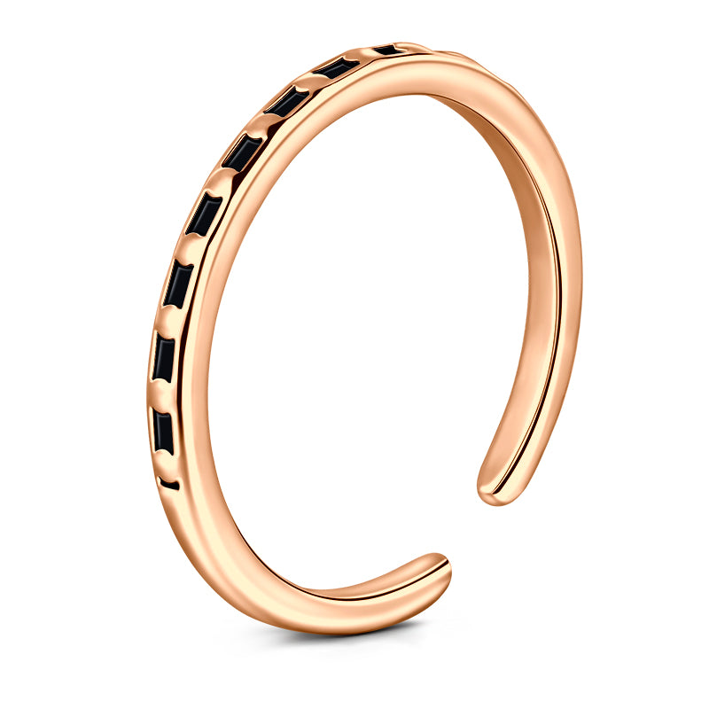 Rose Gold Dent toe ring