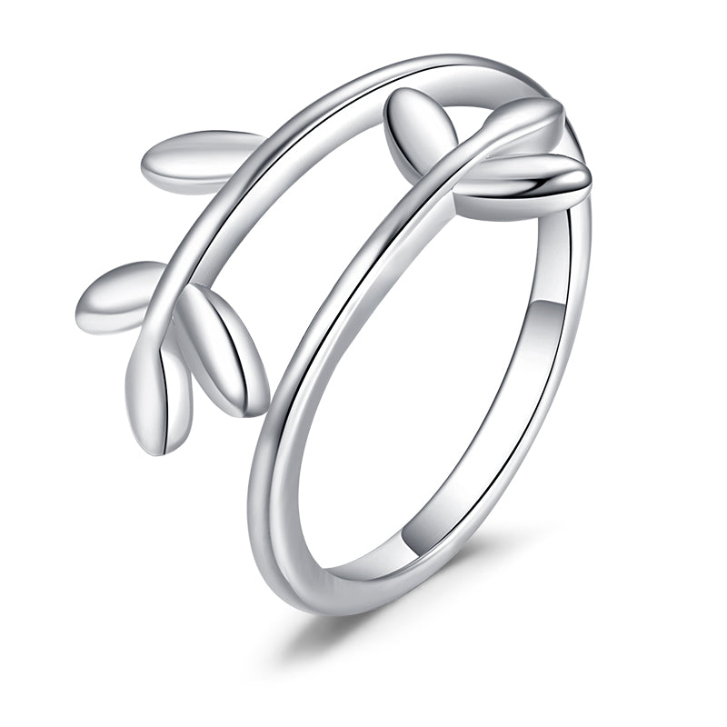 Silver Three leaf toe ring