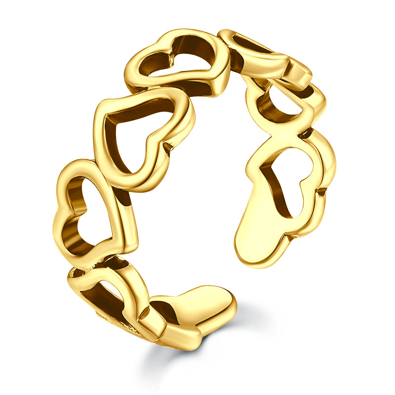 Gold Love ring toe ring