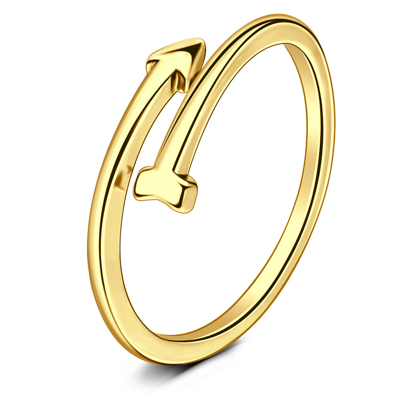 Gold Arrow Toe Ring