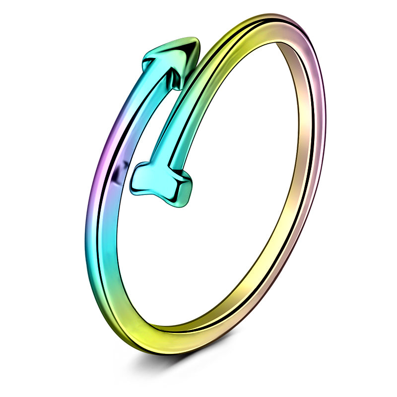 Rainbow Arrow Toe Ring