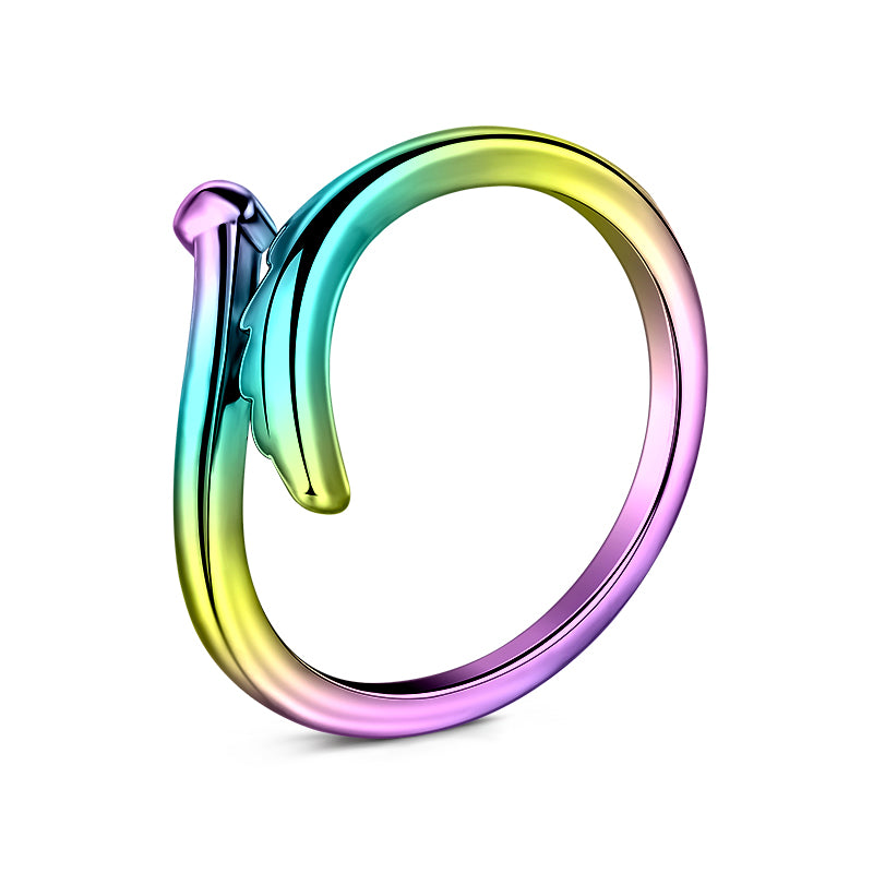 Rainbow Single-wing toe ring