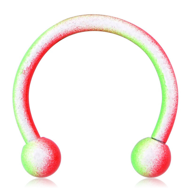 16G 10MM Septum Ring Horseshoe Ball Helix Earring Jewelry