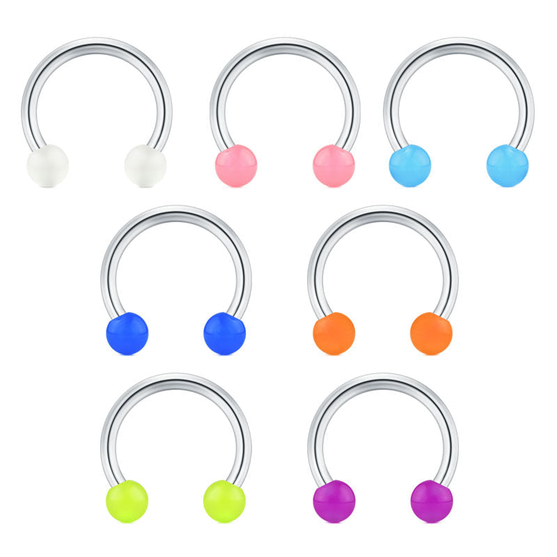 Septum Ring 16G Horseshoe Nose Hoop Helix Conch Earring