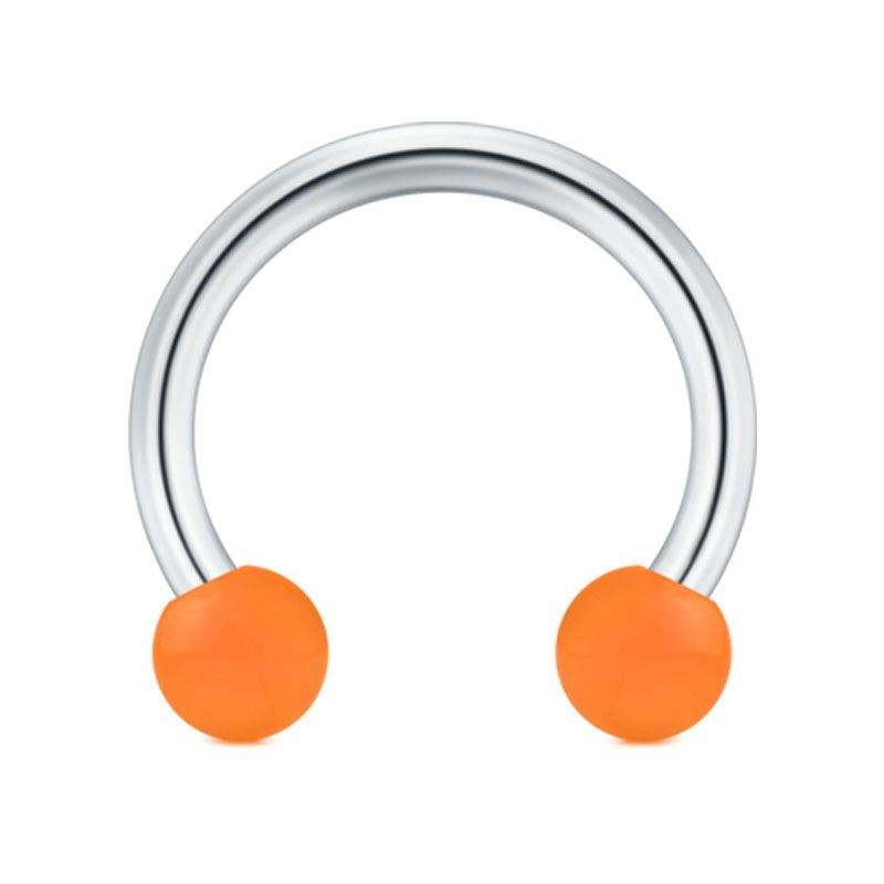 Glow Balls in the Dark 16G Septum Ring Piercing