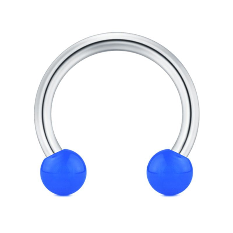 Glow Balls in the Dark 16G Septum Ring Piercing