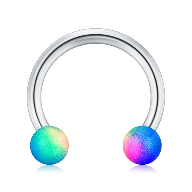 Septum Ring Horseshoe Ball Helix Hoop Earring Jewelry