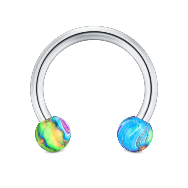 Septum Ring Horseshoe Ball Helix Hoop Earring Jewelry