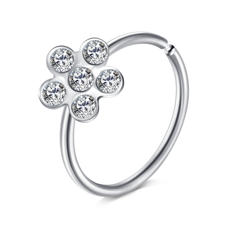 Diamond Nose Rings Hoop for Women