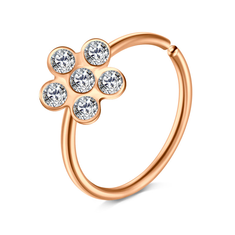 Diamond Nose Rings Hoop for Women