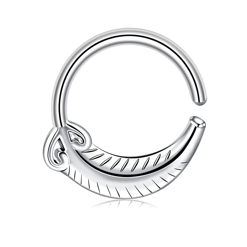 18G Nose Hoop Piercing