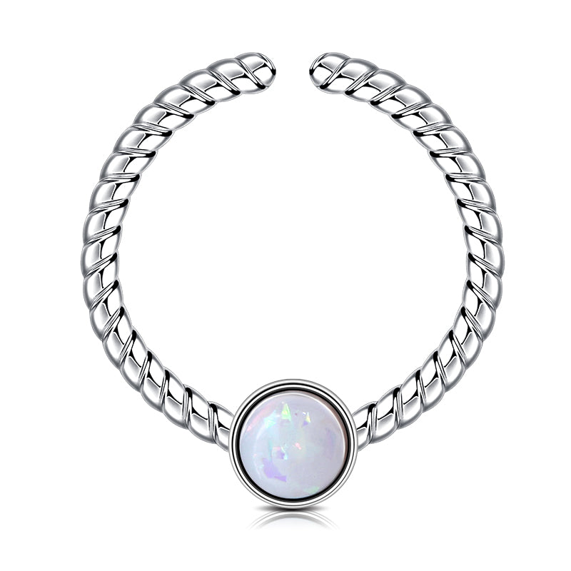 Opal Nose Septum Rings Piercing