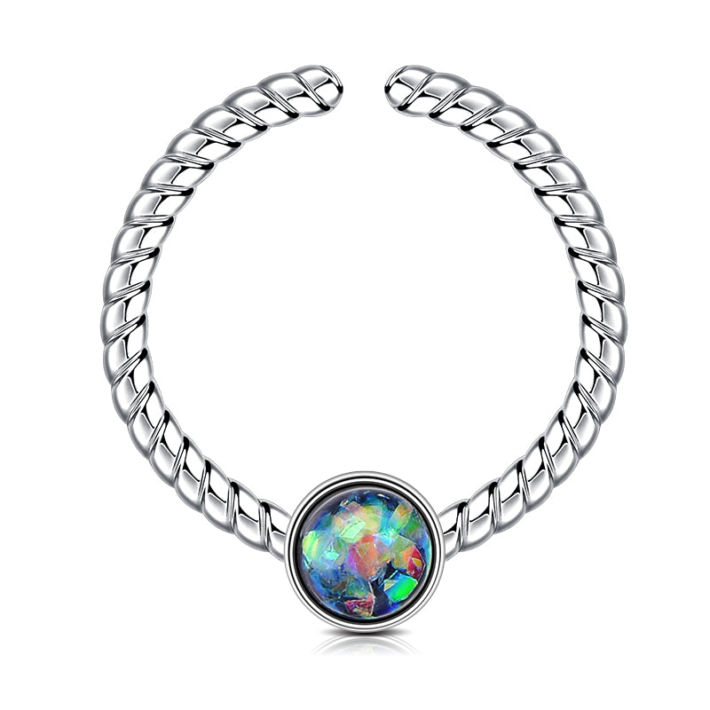 Opal Nose Septum Rings Piercing