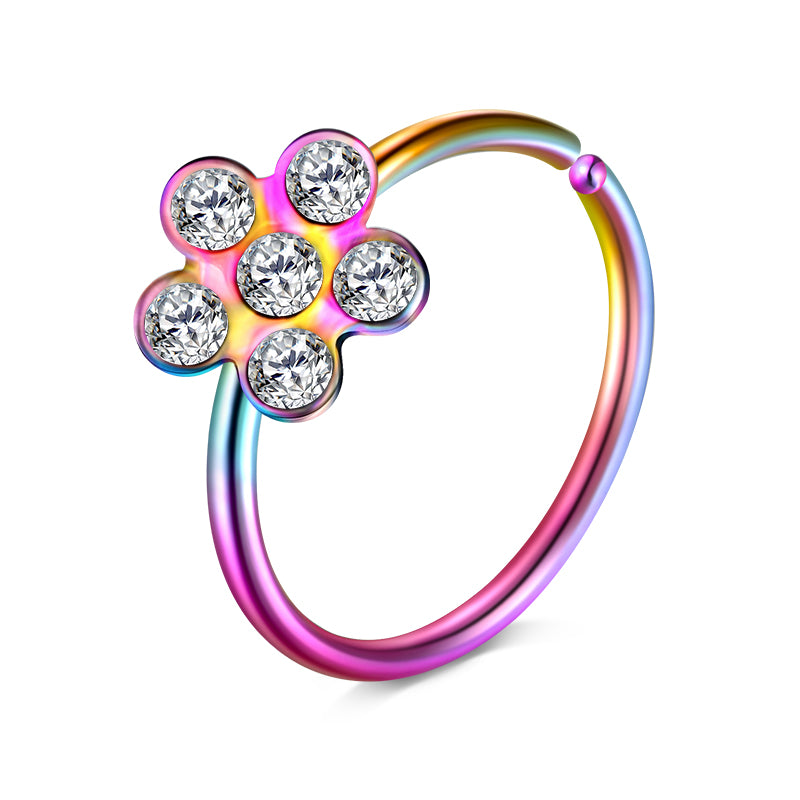Diamond Nose Rings Hoop for Women