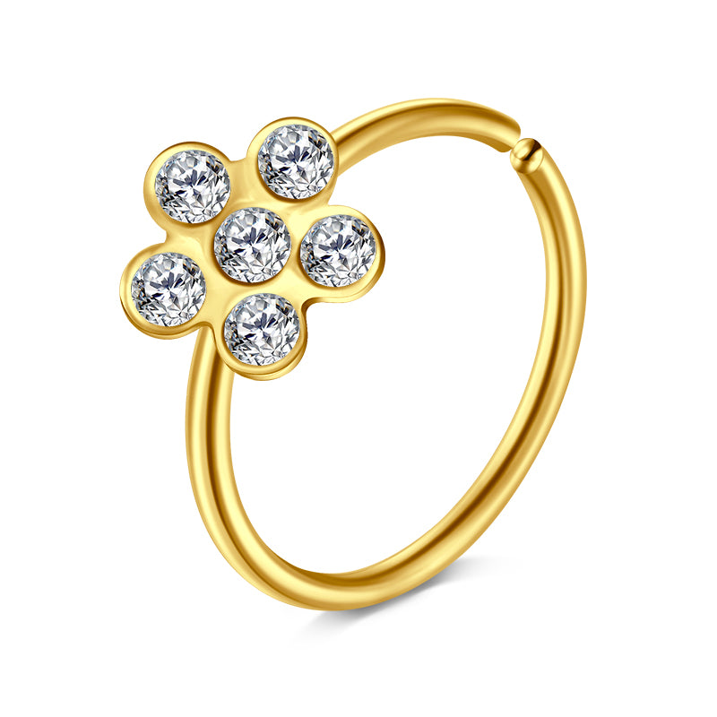 Diamond Nose Rings Hoop for Women