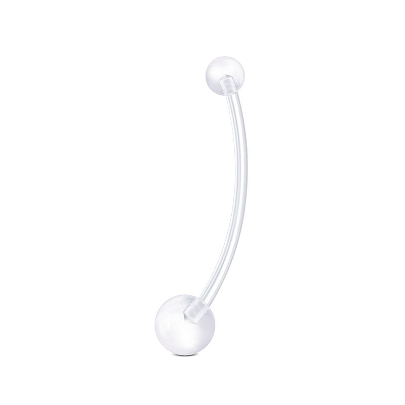 32MM Bar Length 14G Clear Flexible Pregnancy Belly Rings