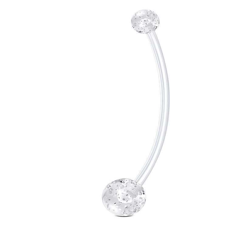 Clear Pregnancy Belly Rings Shinny Ball 32MM