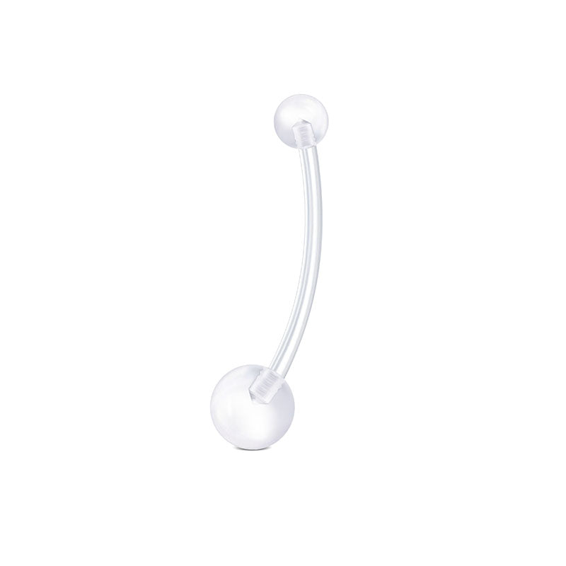 25MM Bar Length 14G Clear Flexible Pregnancy Belly Rings