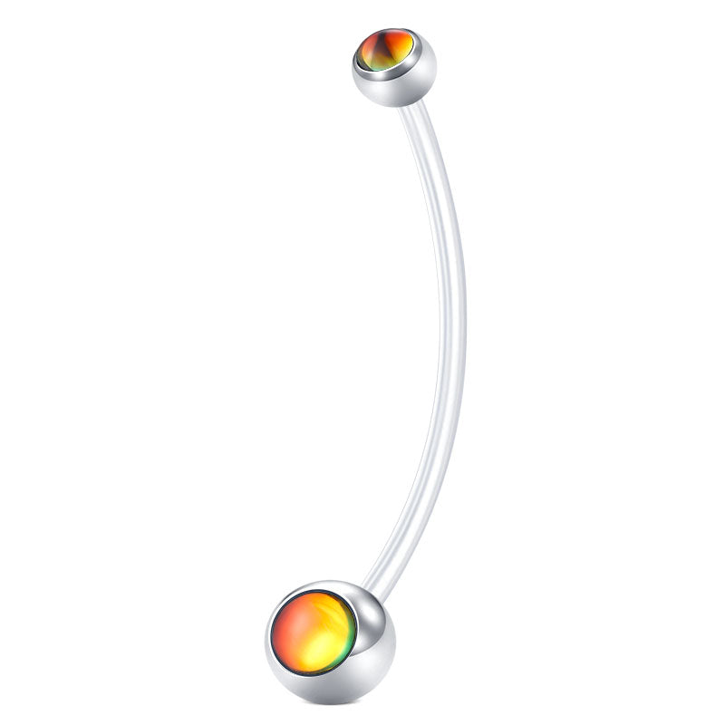 Orange Cat eyes pregnancy Belly button Rings 25MM