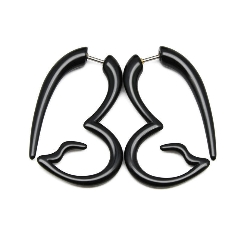 Spiral Acrylic Fake Ear plugs Tunnels