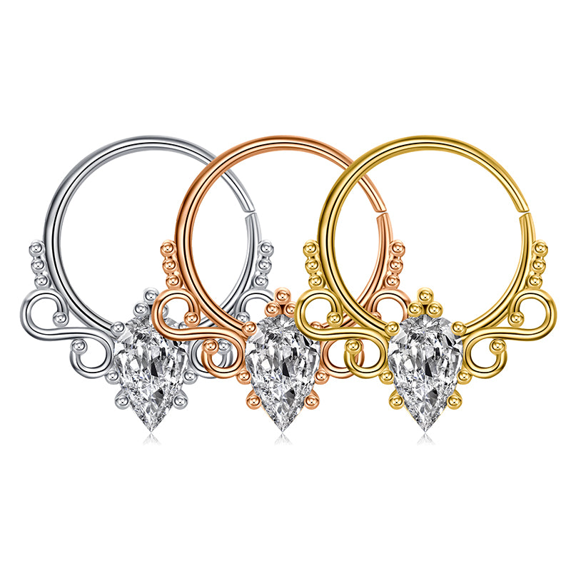 18G Nose Rings Hoop Surgical Steel Nose Hoop Rings 10MM Hoop for Nose Septum Piercing