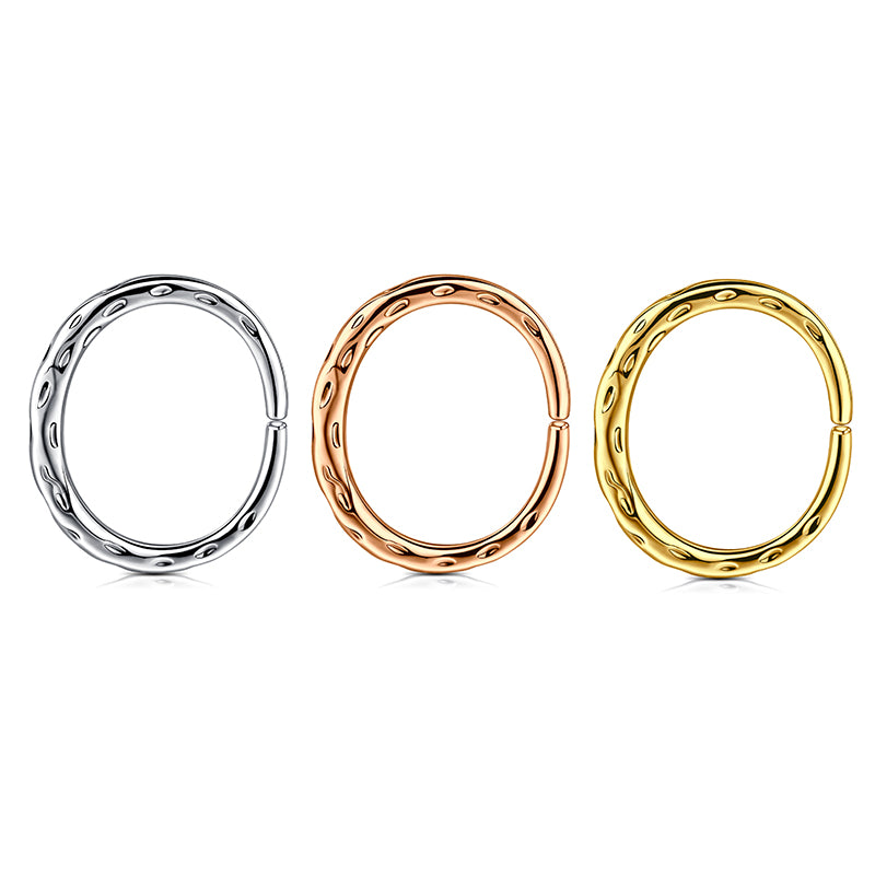 16G Nose Rings Hoop Surgical Steel 10mm Round Ring for Nose Septum Piercing Jewelry