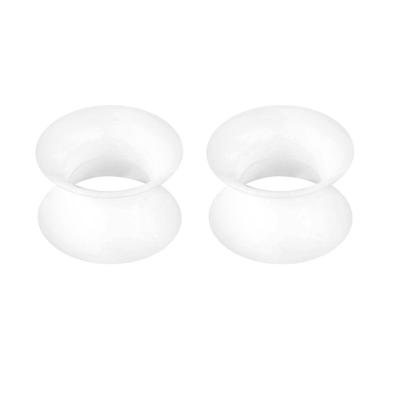 3mm white Silicone ear tunnel plug