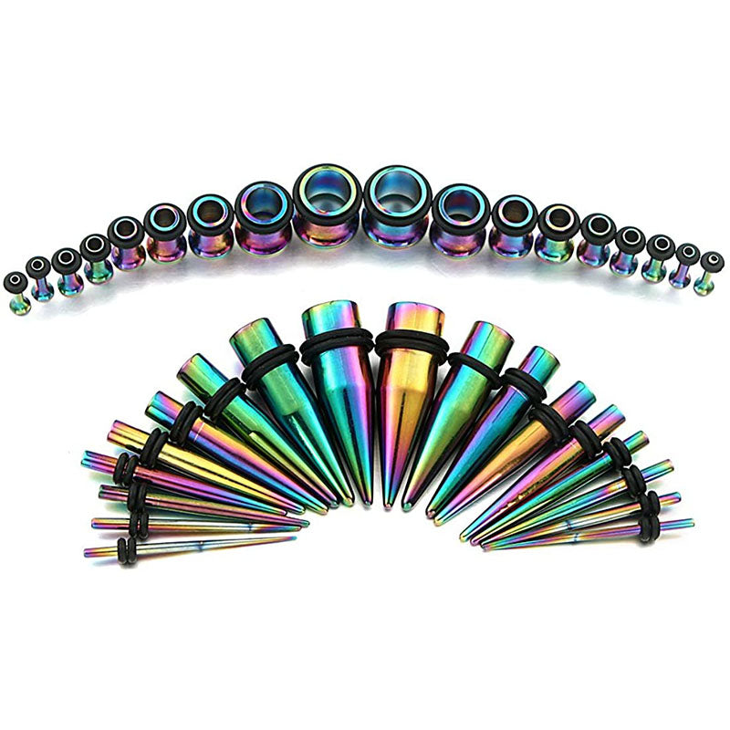 36pcs rainbow ear plug taper kit