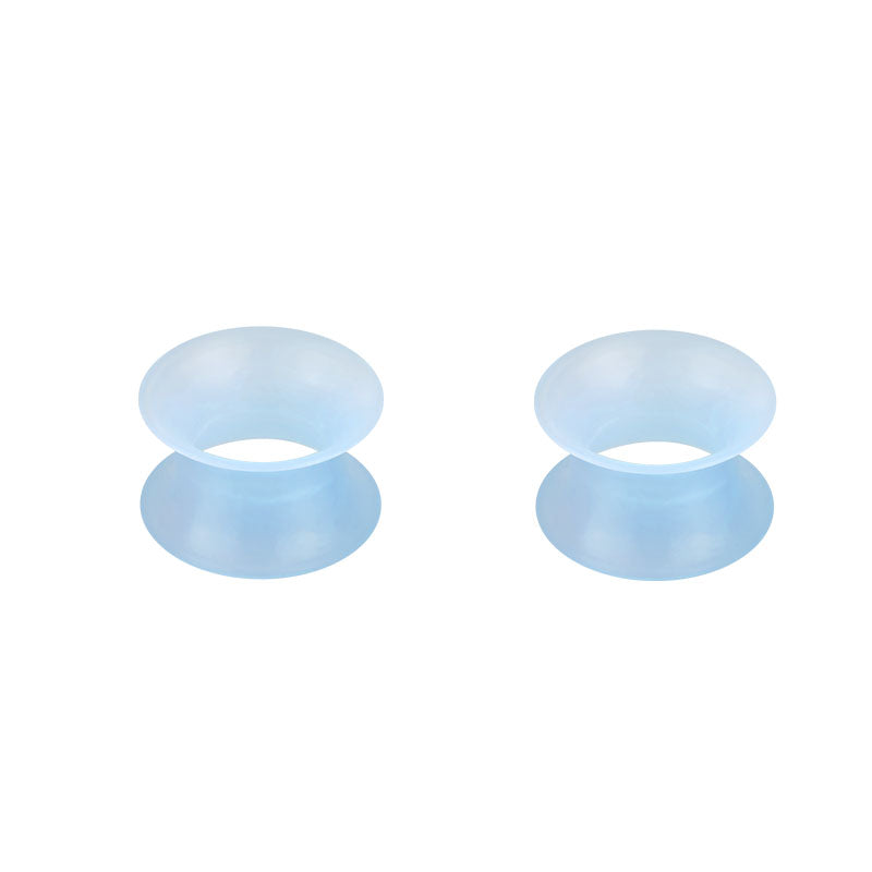 4mm light blue Silicone ear tunnel plug
