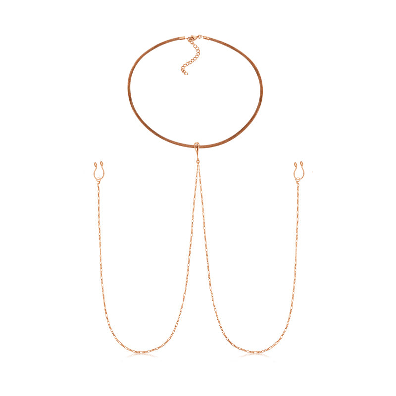 1.0*14mm Rose gold fake nipple ring